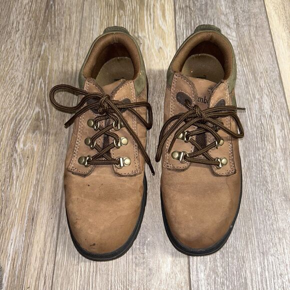 Timberland Leather Low Top Lug Sole Shoes Men’s US Size 6.5M Brown Derby Boots - Picture 4 of 11